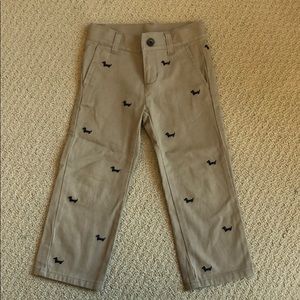 NWOT Janie and Jack embroidered boys khakis